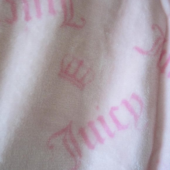 Juicy Couture Bathrobe Robe Pink Crown Sleepwear Crown L/XL Women - Picture 3 of 4